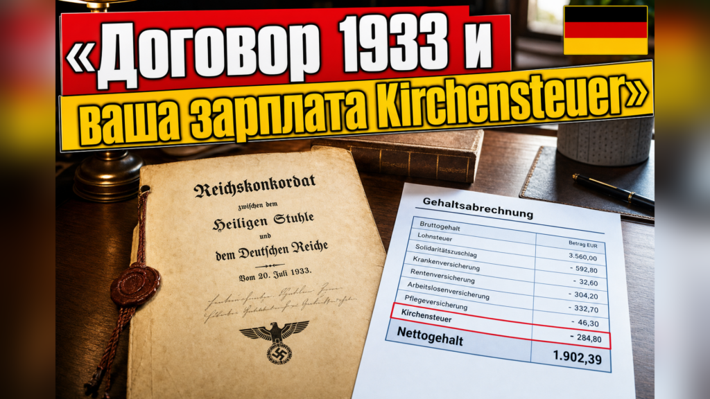 Reichskonkordat 1933: почему немцы платят налог на церковь?