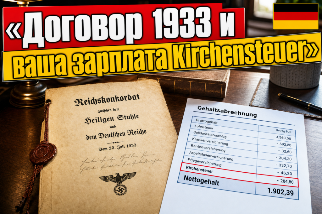 Reichskonkordat 1933: почему немцы платят налог на церковь?