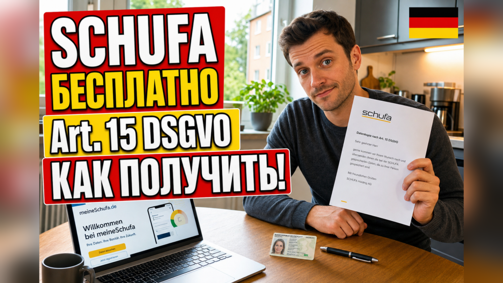 Как бесплатно получить справку Schufa (Datenkopie) в Германии