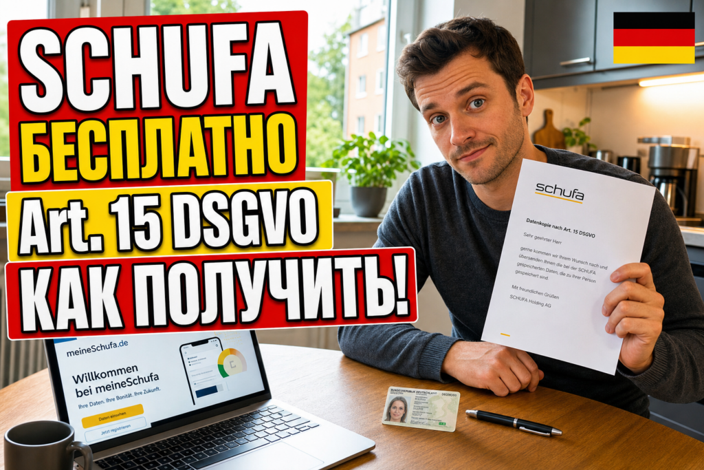 Как бесплатно получить справку Schufa (Datenkopie) в Германии