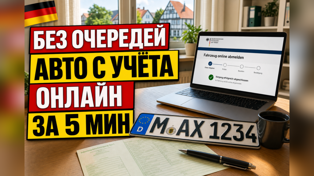 Как снять авто с учёта в Германии онлайн через i-Kfz