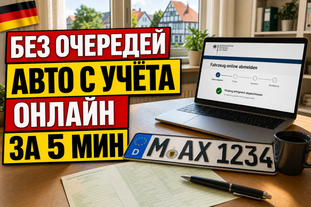 Как снять авто с учёта в Германии онлайн через i-Kfz