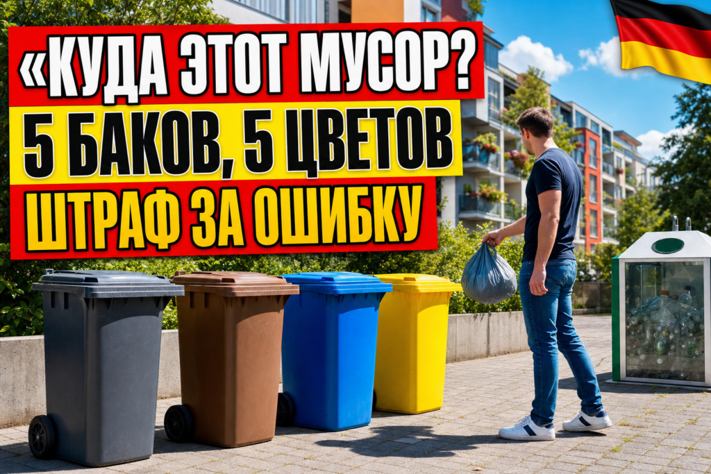 Сортировка мусора в Германии: какой штраф грозит за ошибку?