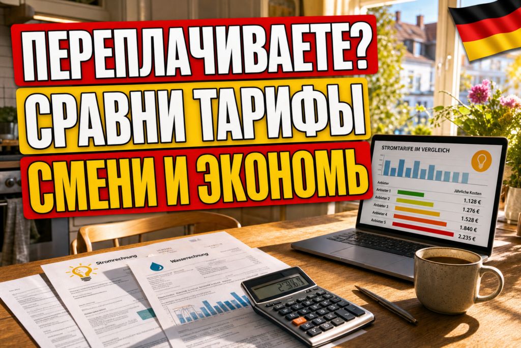 Как сравнить тарифы в Германии и сменить поставщика?