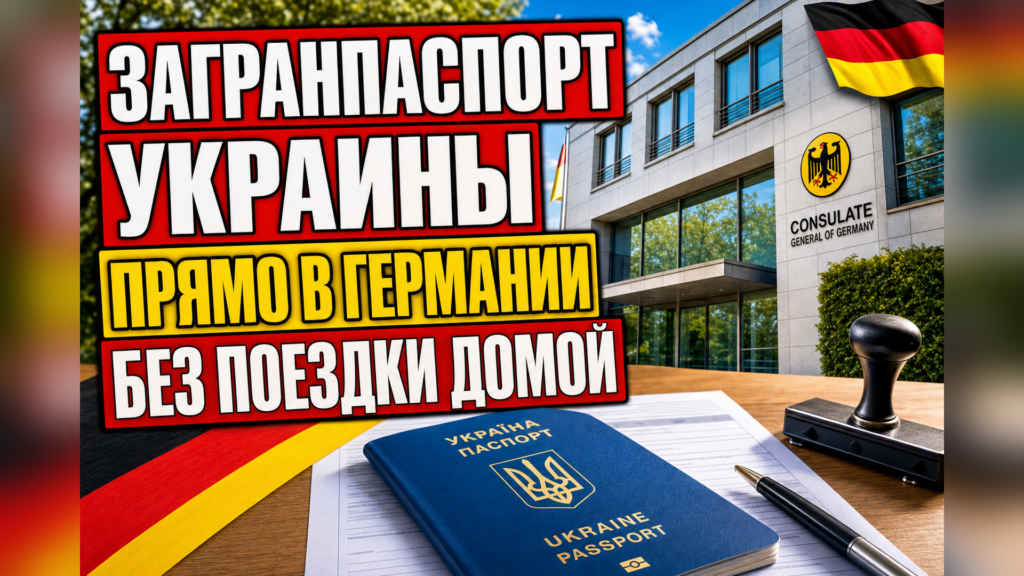 Украинский загранпаспорт в Германии: как оформить или продлить?