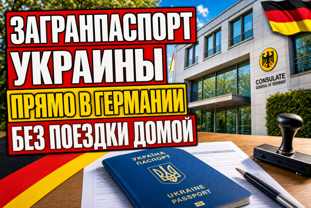 Украинский загранпаспорт в Германии: как оформить или продлить?