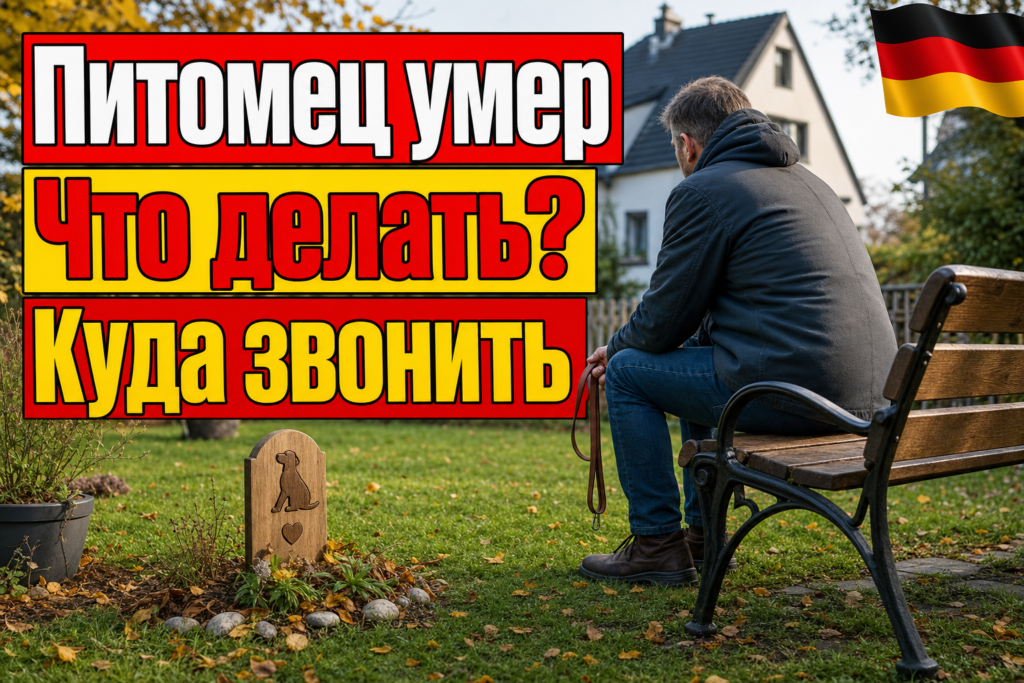 Умерла собака или кошка в Германии: что делать?