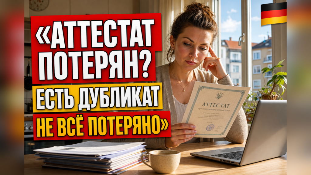 Как восстановить аттестат или диплом из Украины в Германии?