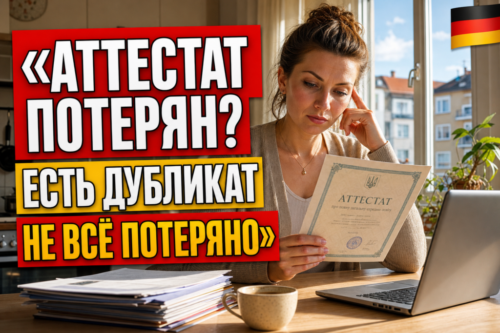 Как восстановить аттестат или диплом из Украины в Германии?