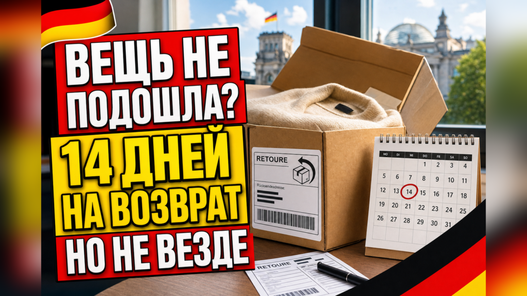 Возврат покупки в Германии: 14 дней Widerruf - как это работает?