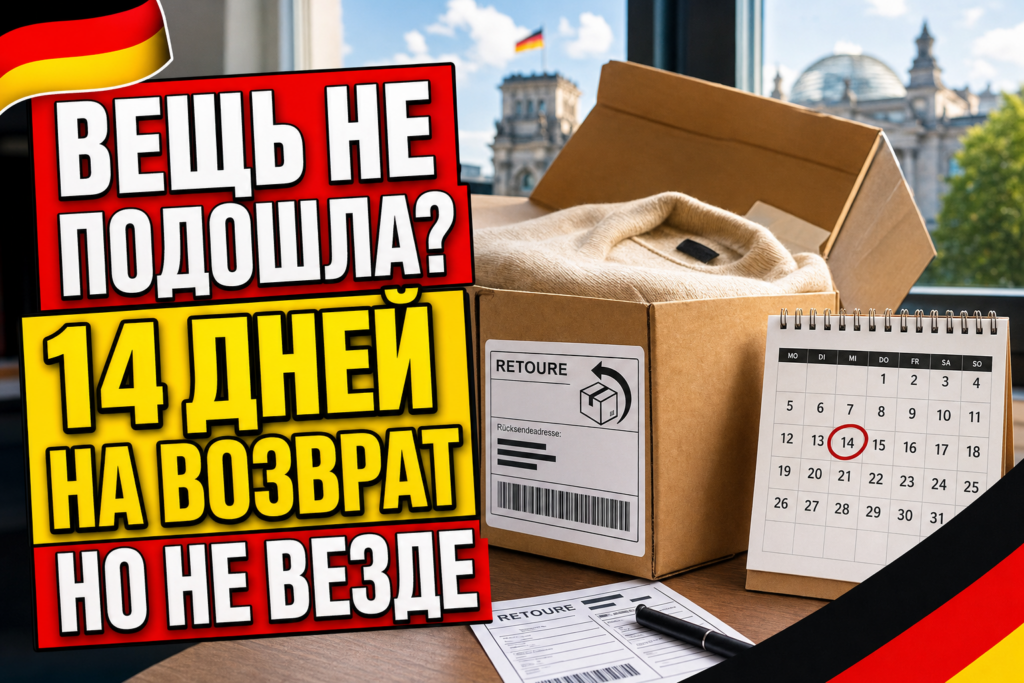 Возврат покупки в Германии: 14 дней Widerruf - как это работает?