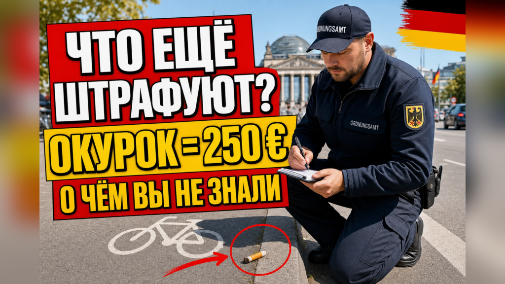 За что в Германии штрафуют чаще всего - и о чём вы не думали
