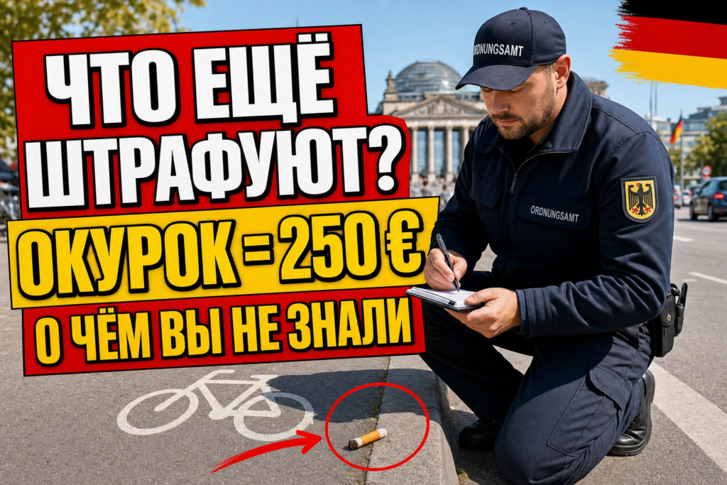 За что в Германии штрафуют чаще всего - и о чём вы не думали