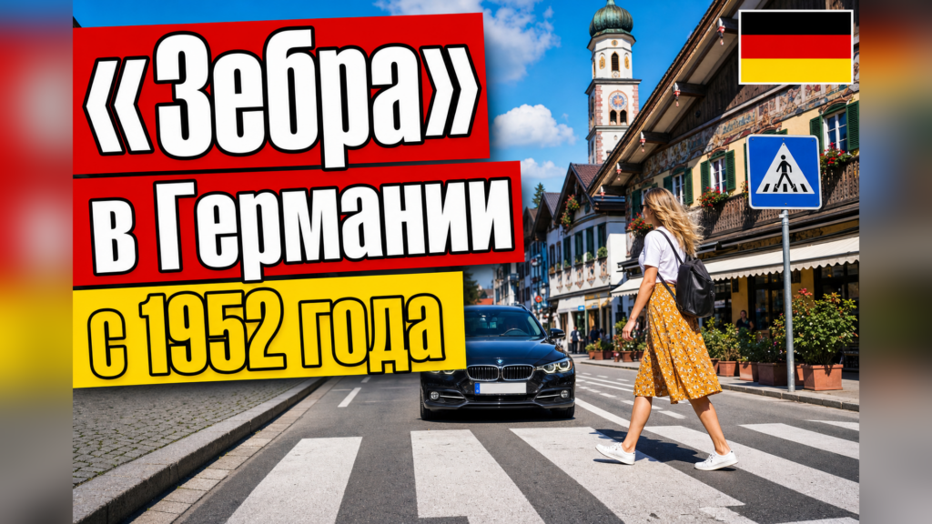 Zebrastreifen в Германии: как появилась «зебра» и что грозит водителю?