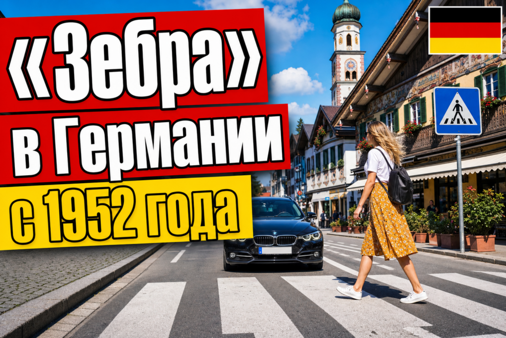 Zebrastreifen в Германии: как появилась «зебра» и что грозит водителю?