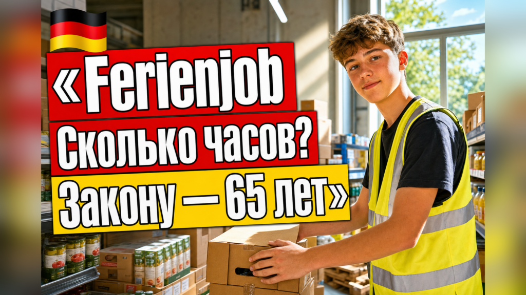 Сколько часов подросток может работать на Ferienjob?