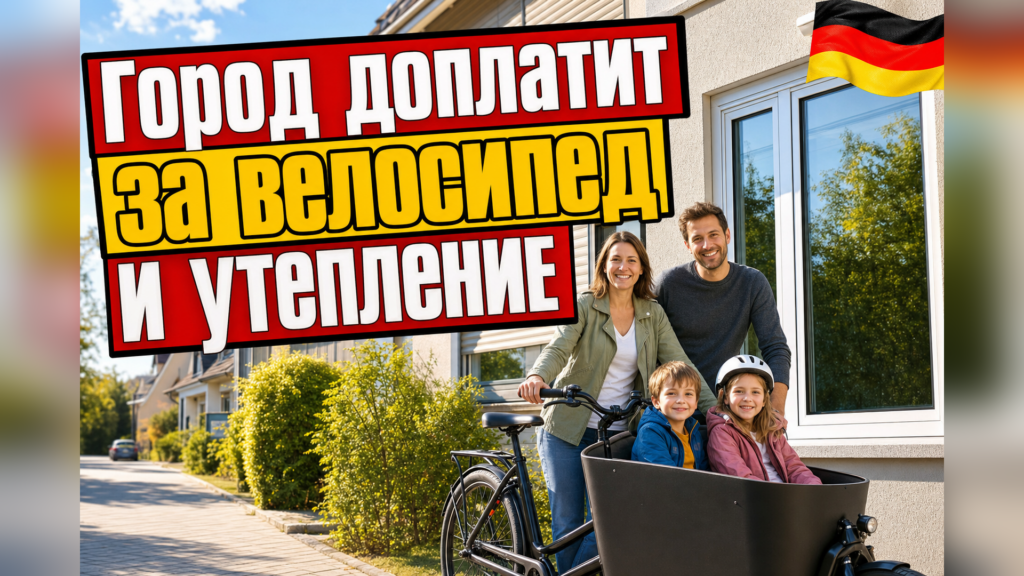 Городские Förderprogramme: доплата за велосипед и утепление