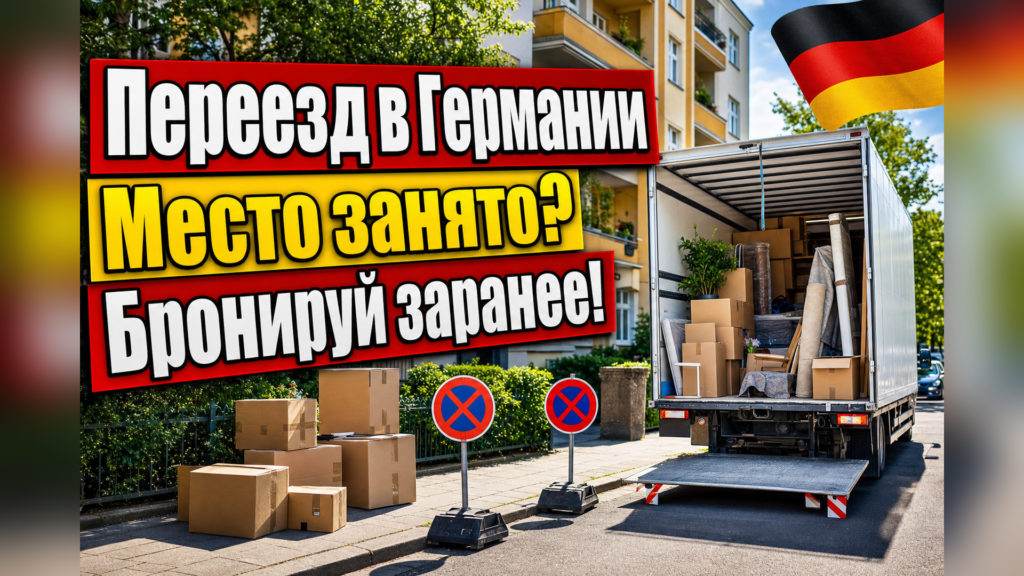 Как забронировать место для грузовика в день переезда?