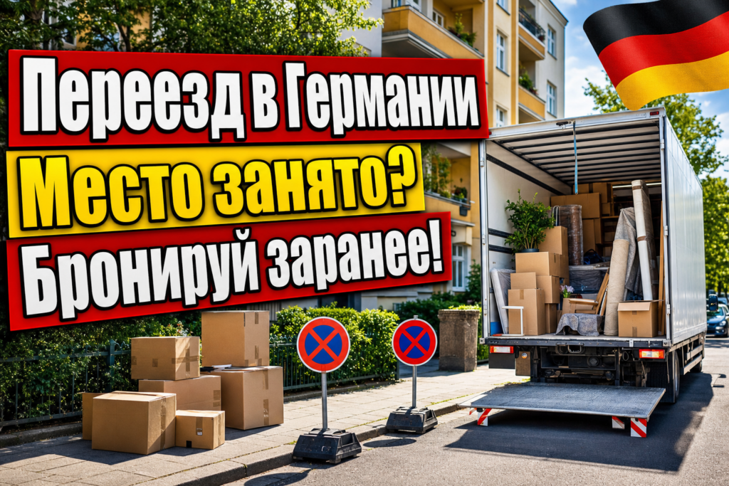 Как забронировать место для грузовика в день переезда?