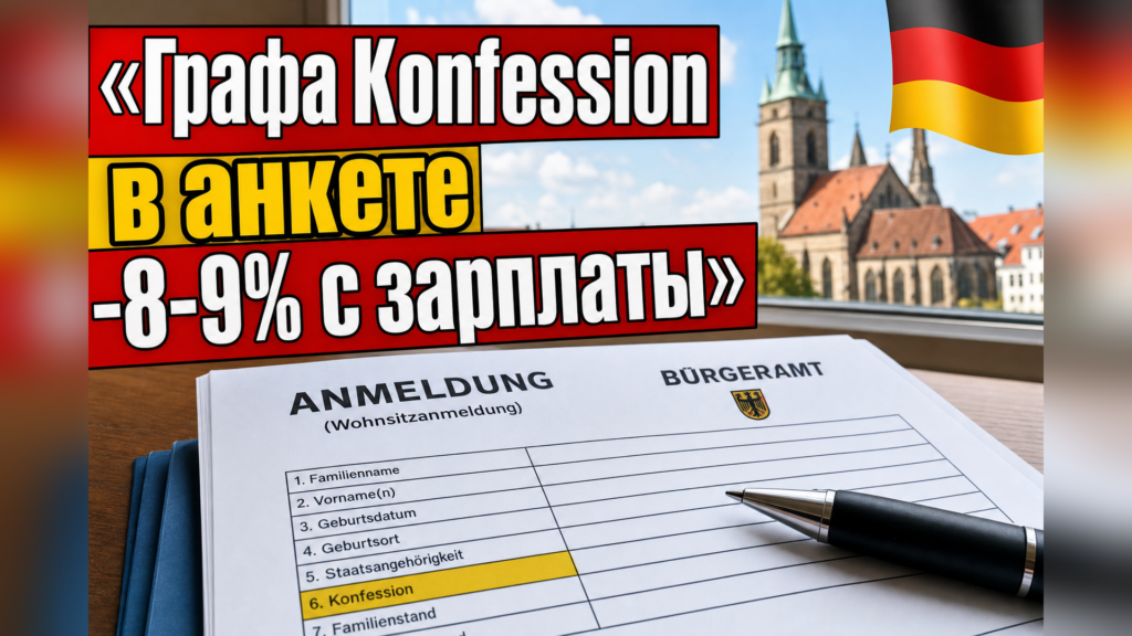 Почему в анкетах Германии спрашивают о конфессии?