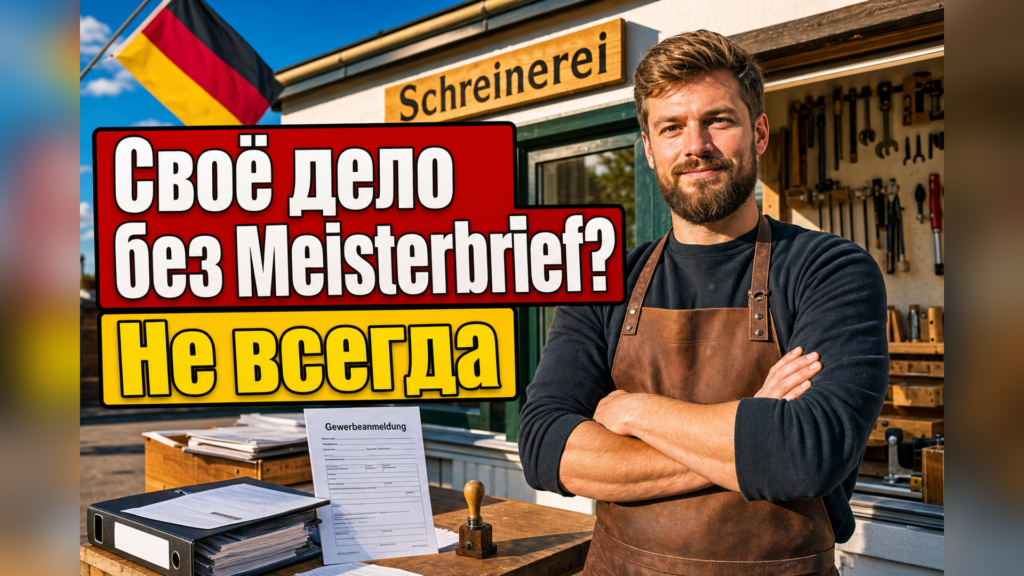 Нужен ли Meisterbrief, чтобы открыть своё дело в Германии?