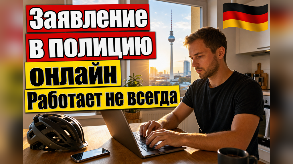 Как подать заявление в полицию Германии онлайн?