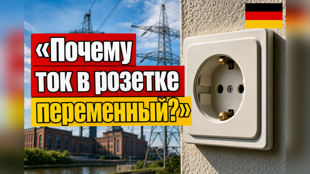 Почему в немецкой розетке переменный ток?