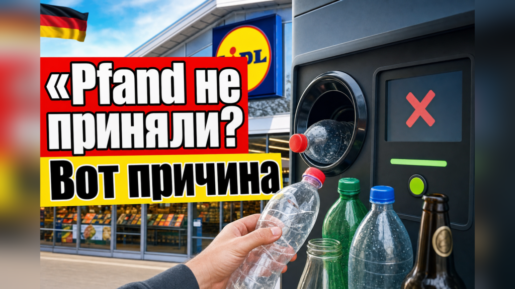 Почему автомат не принимает бутылку в Германии?