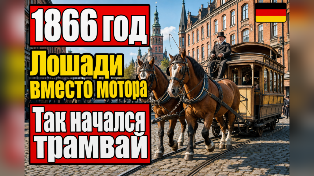 С чего начался немецкий трамвай: история Pferdebahn 1866