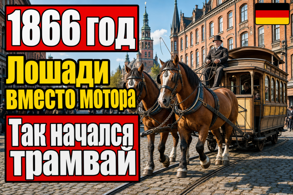 С чего начался немецкий трамвай: история Pferdebahn 1866
