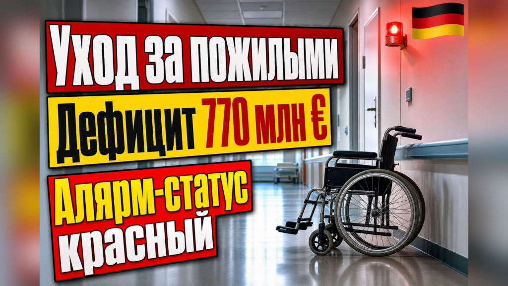 Страхование по уходу: дефицит в 770 млн евро за полгода, риски с октября