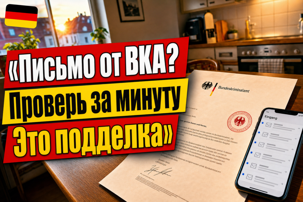 Как распознать поддельное письмо от Bahn и BKA?