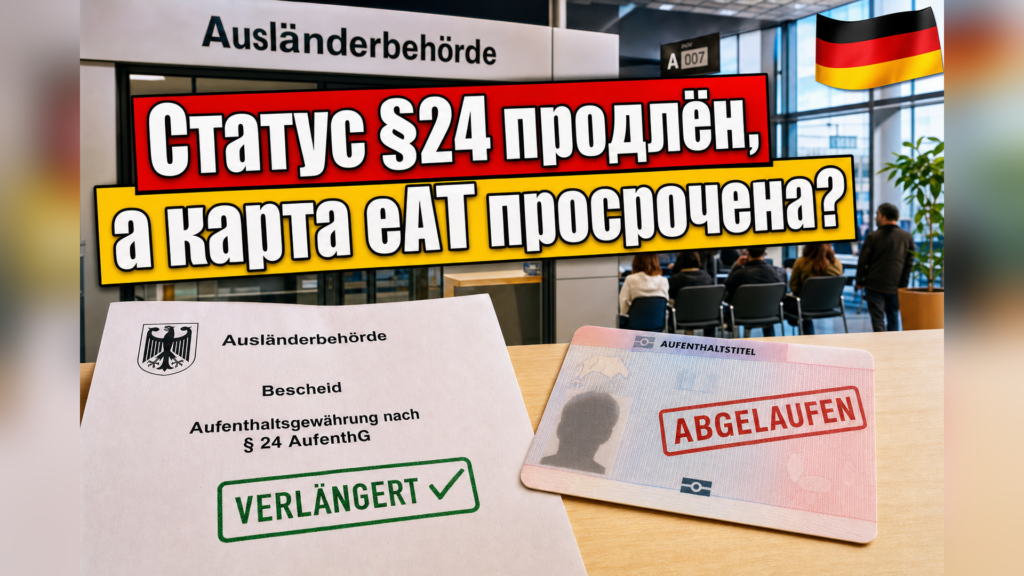 Статус по §24 продлён, а карта eAT просрочена: что делать?
