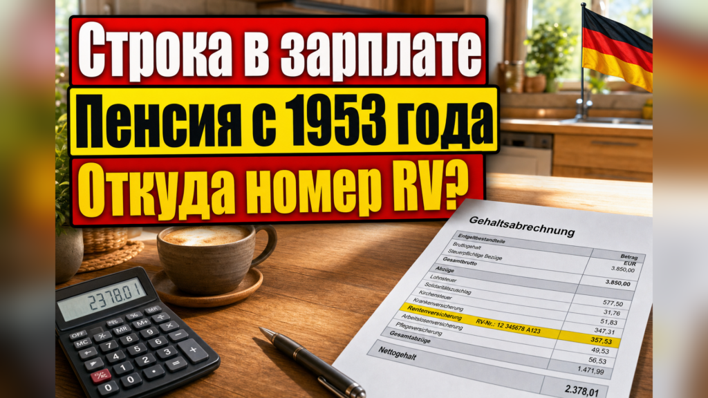 Откуда в зарплате строка Rentenversicherung?