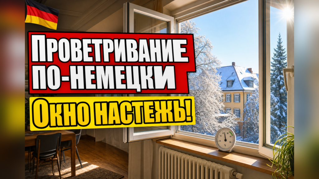 Stoßlüften: зачем в Германии окно открывают настежь?