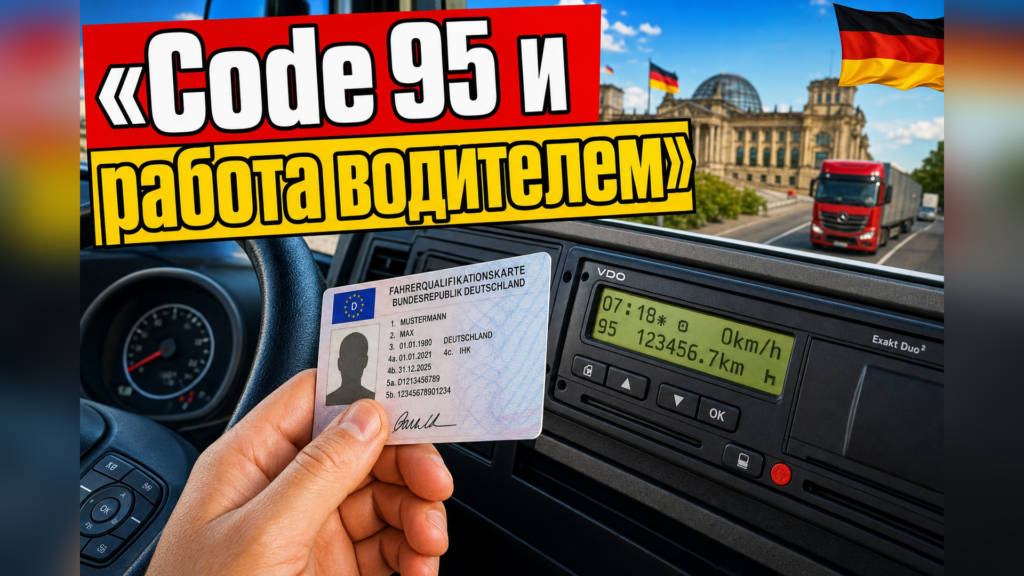 Code 95 и работа водителем в Германии с украинскими правами