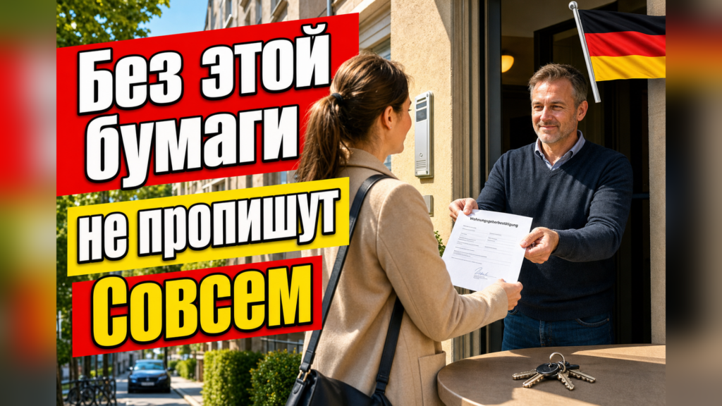 Wohnungsgeberbestätigung: без какой бумаги не пропишут?