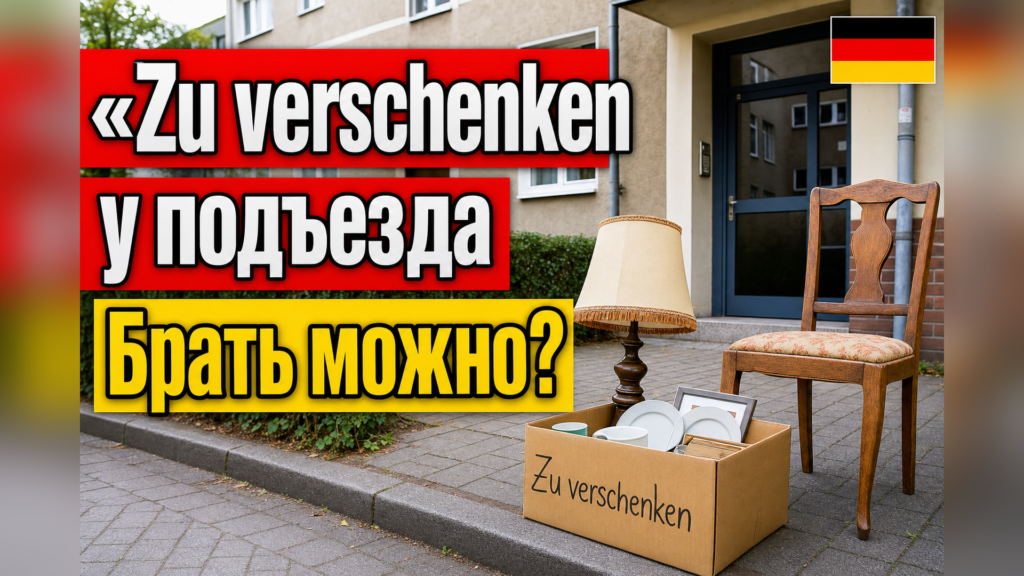 Коробка «Zu verschenken»: можно ли забрать вещи с улицы?