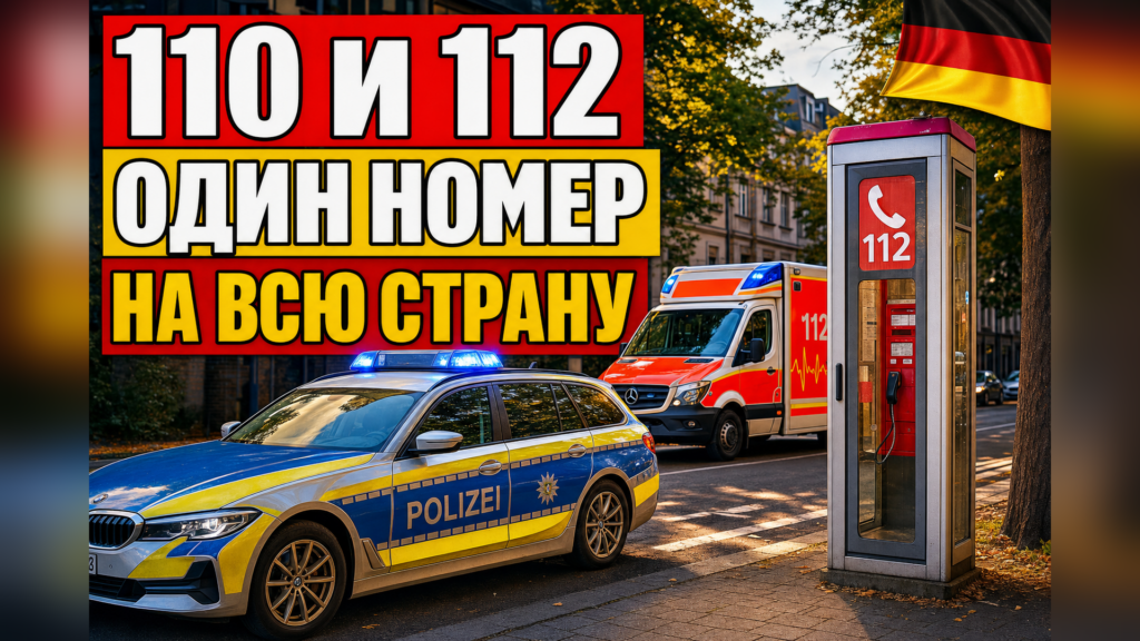Почему в Германии одинаковые номера 110 и 112?