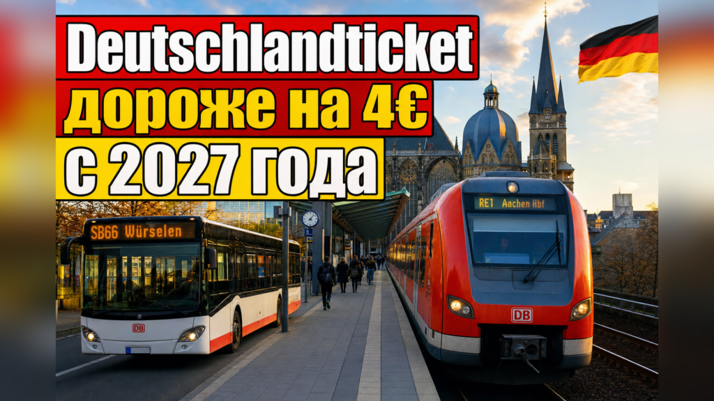 Deutschlandticket подорожает почти на 4 евро с 2027 года