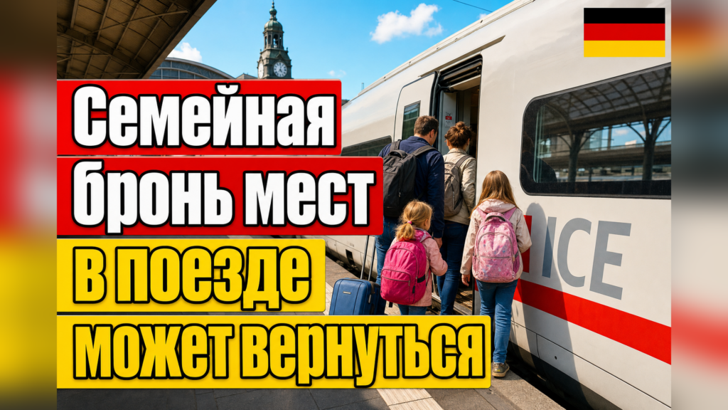 Министр транспорта Билгер выступил за возврат семейной резервации в поездах DB