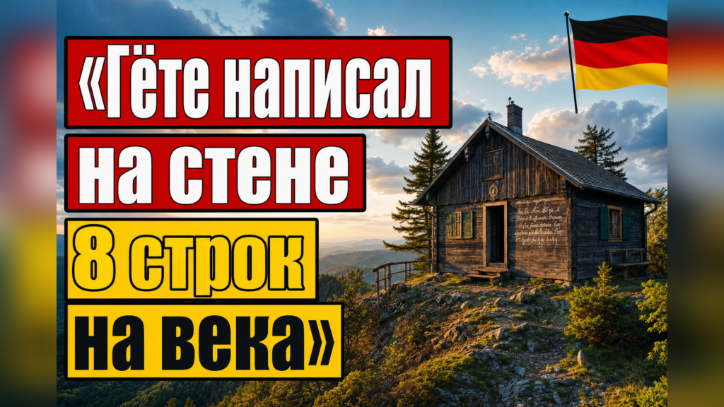 Домик Гёте на горе Kickelhahn: что там написано?