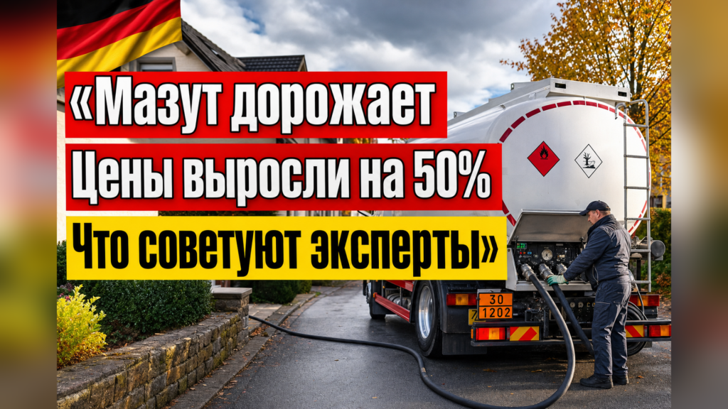 Мазут для отопления в Германии подорожал на 50%: советы экспертов