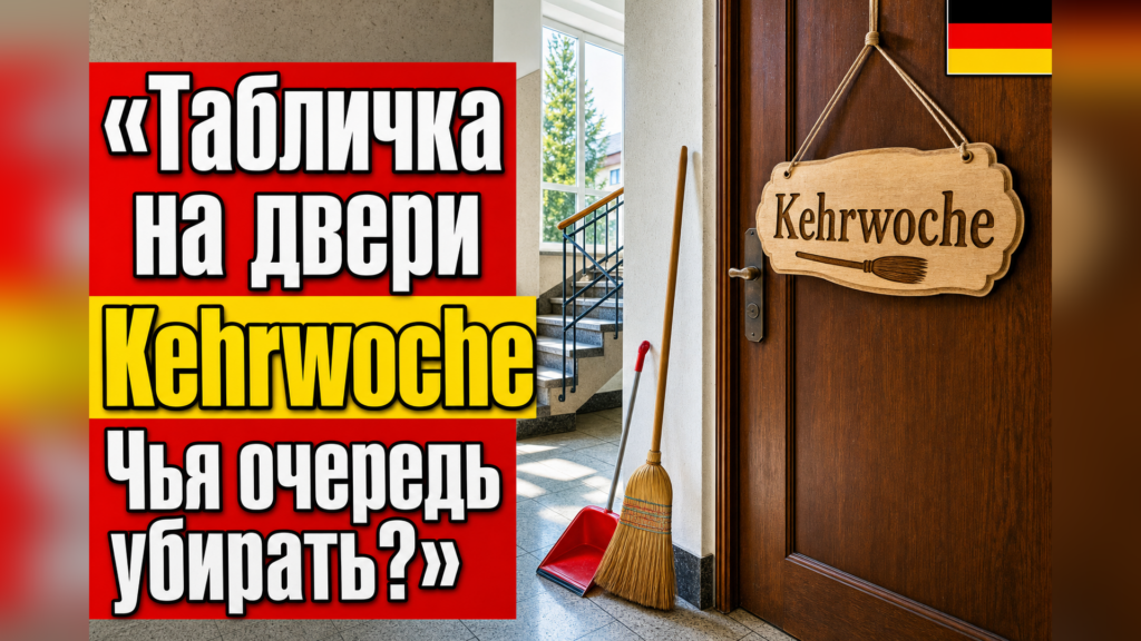 Kehrwoche: что за табличка на двери в подъезде?