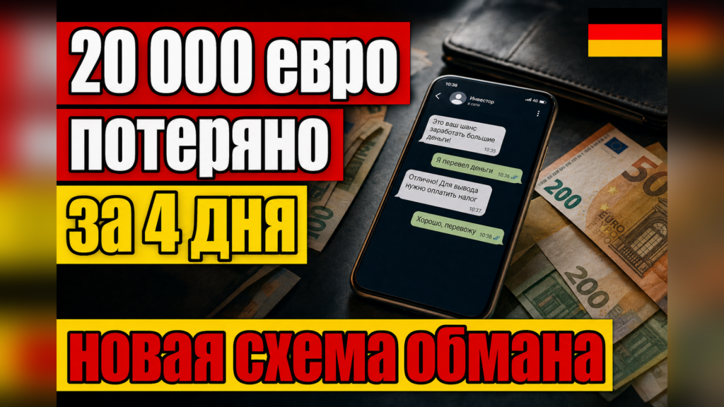 Мошенники обманули жительницу Кёльна на 20 000 евро на подработке