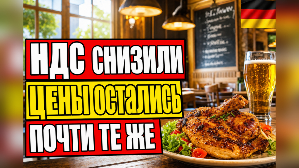 Снижение НДС в ресторанах Германии почти не удешевило еду
