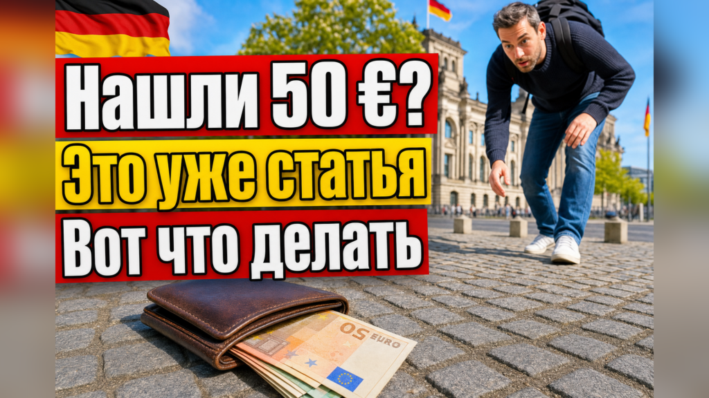 Нашли деньги на улице в Германии? Что грозит