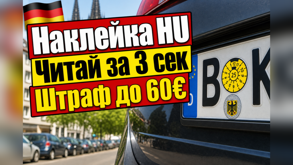 Как прочитать наклейку техосмотра на номере авто?