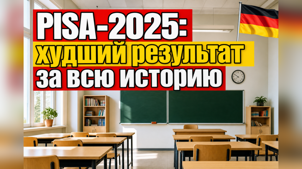 PISA-2025: немецкие школьники показали худшие результаты за всю историю