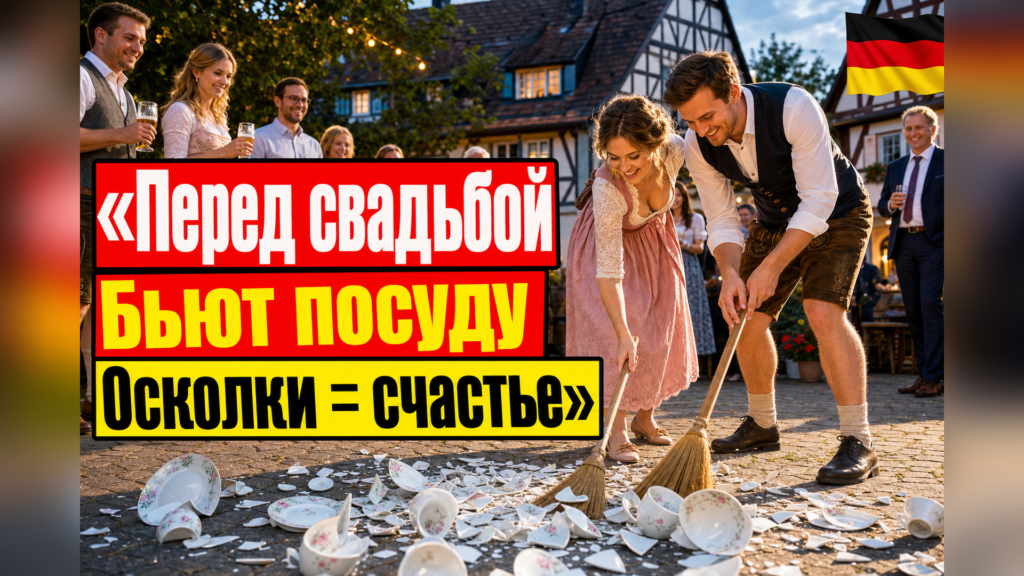 Зачем немцы бьют посуду перед свадьбой?